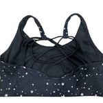 Wildfox  Scattered Star Strappy Sports Bra Black/White Photo 2
