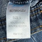 Highway Jeans Denim Jacket Womens L Medium Wash Distressed Button Front Casual Photo 4