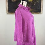 Eileen Fisher J. Jill Womens Medium Petite Pink Mauve 3/4 Sleeve Pullover Dress Photo 3