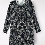 3.1 Phillip Lim Black and White Beaded Collar Long Sleeve Silk Dress Size 4 Photo 0