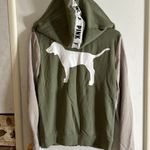 PINK - Victoria's Secret VS Victoria's Secret PINK Green Dog Logo Hoodie​​ Photo 0