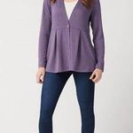 Ny&co New D& Heavenly Jersey Long Sleeve One Button Cardigan Sweater Womens L Purple Photo 0
