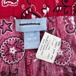 Liz & Me Red Paisley Cotton Capri Pants Plus Size 3X 26/28 Photo 3