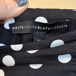 White House | Black Market  Size 10 Polka Dot Ruffle Pencil Skirt Black White Photo 1