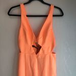 White Fox Boutique White Fox Cannes Cut-Out Halter Gown Size S Peach Orange hoco homecoming Photo 2