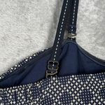 Anthropologie Anthro Elevenses Jumpsuit Women 2 Petite Blue White Geometric Remy Crop Wide Leg Photo 8