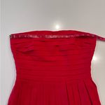 Rachel Roy RSVP Lipstick Red‎ Pleated Strapless Mini Dress Size 8 Red Photo 6