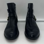 Lauren Ralph Lauren Margo Black Leather Zip Ankle Boots Size 6.5 Photo 1