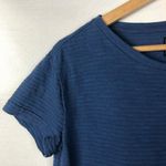 Gap  Dark Blue Textured Stripe Short Sleeve T-Shirt XS Photo 2