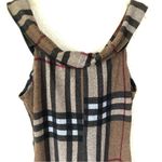 Plaid Check Flannel Dress Brown M Size M Photo 3