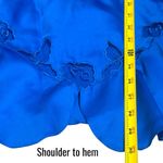 Y2K Eve’s Collections Cobalt Blue Floral Eyelet Baby Tank Delicate Feminine M Size M Photo 8