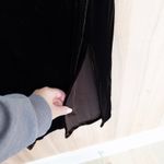 Oleg Cassini VTG Cassini Womens Velvet Midi Dress Size L Brown Whimsigoth 90s Retro Classic Photo 4