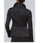 White House | Black Market Smocked Anorak Jacket Black Full Zip Size Medium Photo 1