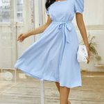 SheIn Light Blue Midi Dress Photo 0