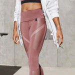 Athleta NWT  x Allyson Felix Legend 7/8 Tight Hearth Rose/Palermo‎ Pink Size XXS Photo 0