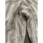 Belle Beach by Kim Gravel Tall Cabana Knit Cropped‎ Beach Pant Size 3X Tan White Photo 2