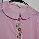 Sears Pink Floral Embroidered Robe Size L Photo 1