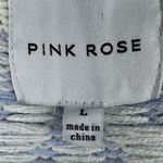 Pink Rose  Women's Long Sleeve Geometric Cardigan Sweater Size L Photo 5