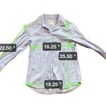 American Eagle  Outfitters Blue White Stripe Accent Button Down Women’s Size S Photo 4