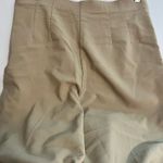 Fashion Bug  Stretch Side Zipper Elastic Waist Tan High-Waisted Pants Photo 2