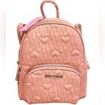 Betsey Johnson 🩷🎒 Pink Heart Quilted Backpack / Pink Hearts Photo 0