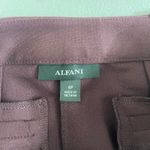 NEW Alfani women's deep red purple slim leg tummy control stretch casual pants 6 Size 6P Photo 5