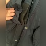 Abercrombie & Fitch Abercrombie blue poly filled winter coat with faux fur hood lining size M Photo 8