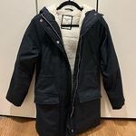 Abercrombie & Fitch Women’s Sherpa Lined Parka, Black Photo 0