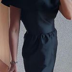 Reiss  UK 6 US 2 Party Dress Boho Festival Chic Party Black  Metallic Boatneck Photo 0