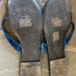 Tory Burch Navy Velvet Classic pave Logo Flip Flop Size 10 Photo 1