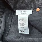 Paige NWT Women's Robbie Vintage Covered Button Fly Raw Hem High Rise Short 24 Photo 8