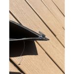 Rae Dunn  Makeup Bag Zippered Pouch Tassel Black Spell Out Wristlet Cosmetic NWOT Photo 1