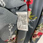 Umgee Off Shoulder Flare Sleeve Floral Print Gray Blouse Size Small Photo 7