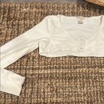 For Love & Lemons COPY - Knitwear Creme Bolero LS Top Size Small Photo 2