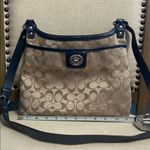 Coach  Monogrammed Shoulder/Crossbody Bag with Navy Accents Photo 7