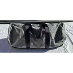 Lucy Athletics Duffel Grey Textured Shoulder Strap Zip Unisex Size Medium Gray Photo 3