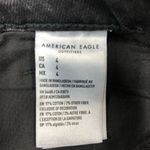 American Eagle  Outfitters black distressed denim shorts size 4 cut offs Photo 5