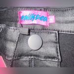 Edikted  Luna Faux Leather Flare Jeans Photo 3