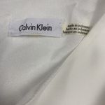 Calvin Klein White Bell‎ Ruffle Sleeve Chiffon Shirt Womens Size Medium/Large Photo 3