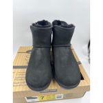 Kirkland Signature Kirkland Women's Shearling Scalloped Edge Suede Boot Booties Black NEW Size 7 Photo 2