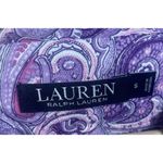 Ralph Lauren Lauren  Purple Paisley Nightshirt Pajama Embroidered Size S Designer Photo 4