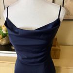 NBD REVOLVE  Shelby Gown Satin In Navy Blue Size XXS Photo 3