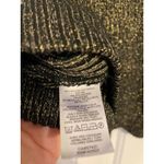 Loft  black and‎ gold ribbed long-sleeved sweater XL Photo 2