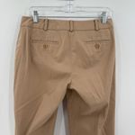 Talbots Cream Zip Fly Flat Front Pockets Casual Capri Pants Women's Size 6P Photo 6