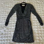 Ba&sh Metallic Chevron Flavie Mini Dress Photo 4