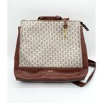 Fossil Elina Convertible Small Backpack Purse Bag Mono Taupe/Tan Photo 1
