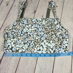 Aerie Offline Sports Bra Medium Support Floral Print Green Blue Women's M Photo 8