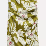 ZARA Olive Floral Maxi Dress Photo 0