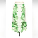 Farm Rio NEW  NWT Green Color Festival Midi Skirt 100% linen size Large women’s Photo 2