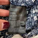 H&M Blue White Pale Pink Floral Print 3/4 Sleeve Women's Shirt Size Medium Photo 10